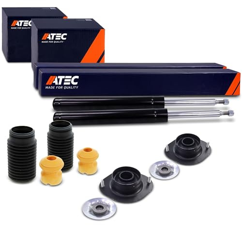 ATEC Germany 2x Gasdruck Stoßdämpfer Vorne Federbein inkl. Domlager & | Kompatibel mit: OPEL ASTRA F, ASTRA F Cabriolet, ASTRA F Caravan, ASTRA F CC