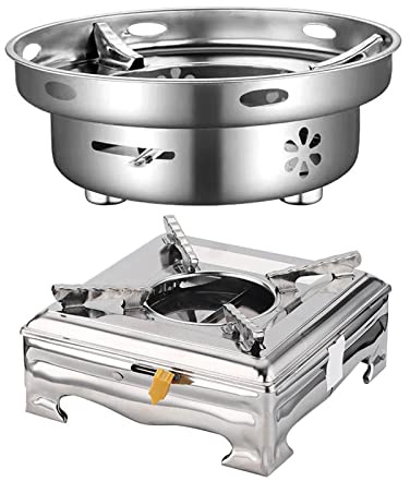 Joyivike Campingkocher Spirituskocher Für Innenräume Tragbare Camping-Spiritus Kocher Campingherd Aus Edelstahl Alkohol Brenner Für Outdoor Camping Garten BBQ Picknicken (OhneGas Und Strom)