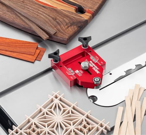Woodpeckers ThinRip Guide, Thin Rip Jig for Quickly Cutting Safe Accurate + Repeatable Narrow Strips, Inch & Metric Scales, Table Saw Accessory, USA Made - TRG