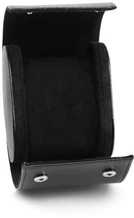 HNCY Boîte à Montre Homme, Étui Montre Voyage, Luxe PU Cuir Etui Montres pour 1 Montres, Boite a Montres Portable Coffret Rangement Rétro Classique, Pour Coffret Cadeau Noël Anniversaire