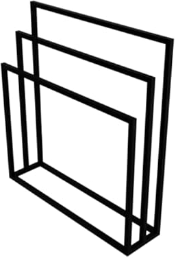 LAVITA HALMAHERA 800 | Handtuchständer Schwarz | Freistehender stehend, Handtuchhalter | Stehend für Bad | Badezimmermöbel | Pulverbeschichteter Kohlenstoffstahl | Modernes Design | 800x200x850 mm