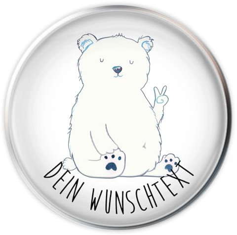 Mr. & Mrs. Panda Waschbeckenstöpsel selbst gestalten Eisbär Faul - Personalisierte Geschenke, Homeoffice, individuell gestaltbar, Waschbecken Stöpsel personalisiert, Abflussstöpsel, Nordpol, Arbeit