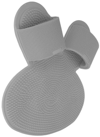 Nettoyant pour Pieds de Douche, Tapis d'épurateur de Pieds en Silicone Flexible pour éviter le Glissement pour Hommes (GREY)