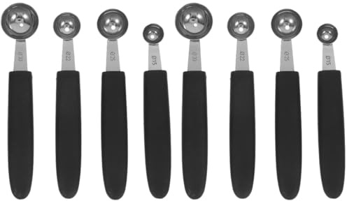 Gatuida 8 Pezzi Raccoglitrice Di Palline Di Frutta Anguria Scoop Cucchiai Di Frutta Gelato Strumento Gelato Scoop Melone Ball Maker Cucchiaio Di Gelato Anguria Cucchiaio Anguria Scoopers