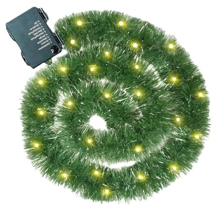 Weihnachtsgirlande, Weihnachten Girlande Mit Beleuchtung, Beleuchtete Norfolk Kiefernnadel Girlande, Weihnachtsmantel Hochzeit Part-y Dekoratives Zubehör