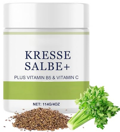 Kressesalbe Plus, 114g Kressesalbe Altersflecken Entfernen, Salbe Gesichtscreme Gegen Altersflecken, Pigmentflecken entferner, Antipigmentcreme Gesicht, Aktiv kressesalbe