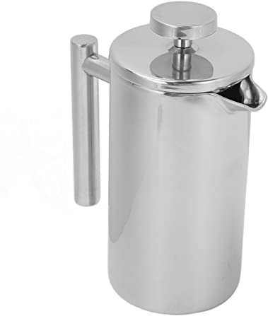 TARSHYRY de Prensa Francesa, Acero Inoxidable Prensa Francesa de café Francés Doble Capa Acero Inoxidable para Viajes Al Aire Libre para Acampar Al Aire Libre (800 ml)
