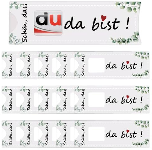 Pluvyze 15 Stück Schön Dass Du Da Bist Geschenk Filz Taufe Gastgeschenk,Kompatibel mit Duplo,für Hochzeit Taufe Geburtstag Firmenfeier Geschenkverpackung,Enthält Keine Schokolade