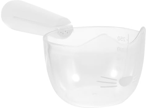 HOUDERCO Pala para Comida Húmeda De Mascotas Cuchara De Plástico Diseño De Escala Útil para Perros y Gatos Casa