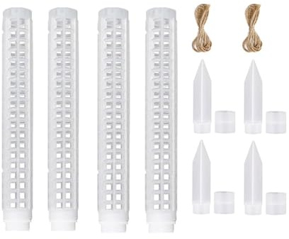 Set di bastoncini di muschio, da 63,5 cm, impilabili, per orchidee, pomodori, giardino, contenitori per piante, giardinaggio, interni ed esterni e