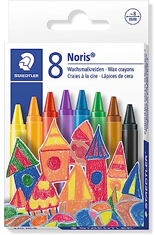 STAEDTLER 220 NC8 Wachsmalkreide Noris Club, 8 Stück im Etui