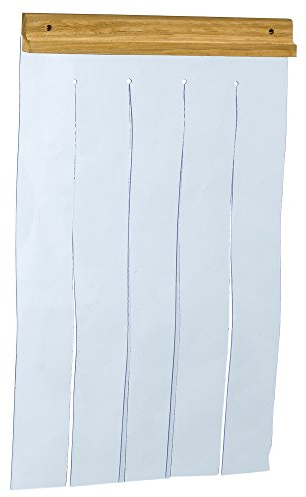 Ferplast Porte pour Niche Chiens modèle Domus Large, BAITA 80, en PVC Transparent, Anti-Pluie, Vent, Froid, 32 x h 52 cm