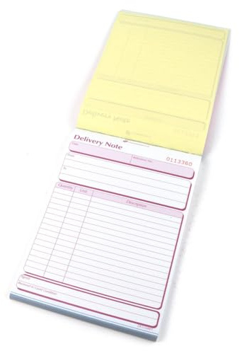 3xNCR Duplicate Delivery Note Book 137 x 203mm Pack of 5