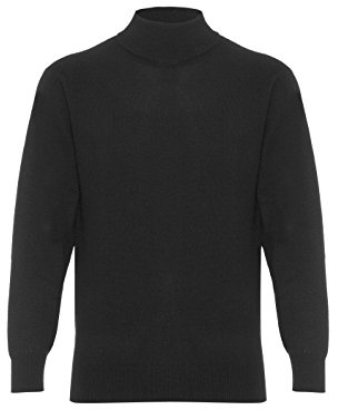 Lona Scott Herr kashmirtröja, polotröja, Svart, 3XL