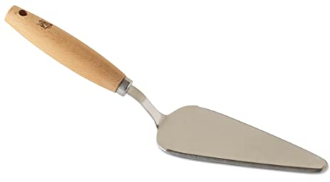 Nordic Ware Servidor de Pastel de Acero Inoxidable con Mango de Madera de Haya Cuchillo Tartas, Color: Plateado