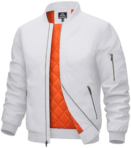 MAGCOMSEN Men's Winter Jackets Bomber Windbreaker Thick Warm Padded Coats