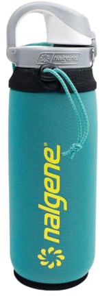 Nalgene Flaschenhülle – Neopren-Wasserflaschenhülle – verhindert Kondensation, isoliert Getränke Flaschenhalter – entworfen für 680 ml Flaschen – Blaugrün, blaugrün, 710 ml, Casual | BPA-freies Material