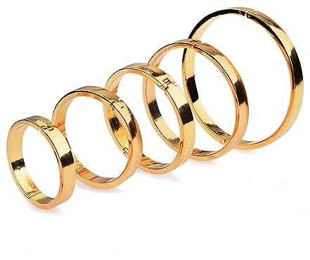 6PCS Männer Übung Metall Penis Ring Goldener Hahn Ring Penis Ring Set