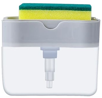 Scrub Mommy Prensa for detergente, Cepillo for Limpiar ollas, paño de Limpieza for Cocina Bayetas (Color : Gray)