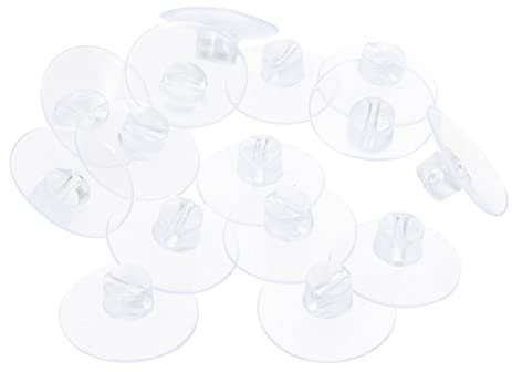 TINEASUR 20pcs Suction Cup Cable Clips 4.3cm Flat-top Open-Style Light String Holders Wall Cable Organizer for Xmas String Lights and Wire Fixing