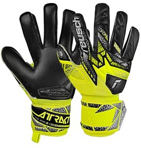 Reusch Attrakt Silver Junior Torwarthandschuhe Kinder Jugendliche Fußballhandschuhe für Jungen und Mädchen geeignet für alle Wetterbedingungen und Spielfeldoberflächen