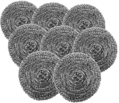 ROMISBABA 8stücke Edelstahlkugeln Zum Reinigen Von Geschirr Töpfen Und Pfannen Stahlkugelschrubber Für Küche Und Haushalt Effektives Spülwerkzeug
