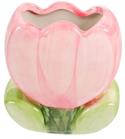 HSMHLYYB Penselhållare söt pennhållare rosa boho stil tulpaner rum dekoration kawaii present