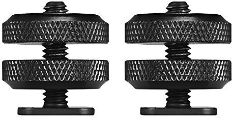 Yctze Hot Shoe-Adapter Montageschraube 1/4in-20-Schraube für die DSLR-Kamera mit Metallschuhhalterung für Mikrofon-LED-Leuchtmonitor (Hot Shoe -Adapter #-1)