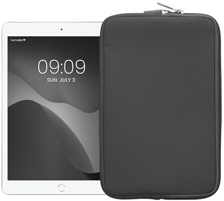 kwmobile Cover Tablet Compatibile con 8-8,4 Tablet - Custodia eReader Universale - Copertina Protettiva in Neoprene Grigio