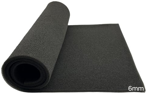 YGQ Luftfilterskum luftfilterinsats 50 PPI 38 x 90 cm tjocklek 6 mm lämpligt tillskuren för skoter motorcyklar fyrhjulingar gräsklippare airbox-filtrering luftrenare ventilation