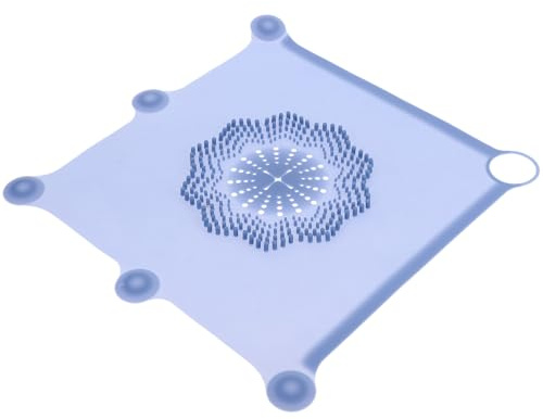 jojofuny Filtre Anti-bouchage pour Évier et Crépine Silicone Antidébris Accessoire Salle de Bain avec Ventouse Antidérapante Attrape-cheveux Polyvalent pour Lavabo et Bassin