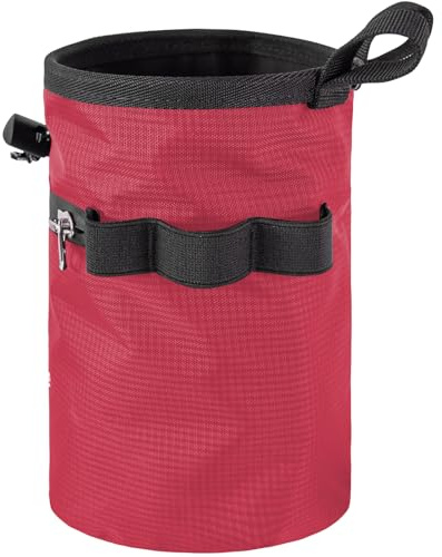 Zqxnt Sacchetto di gesso per arrampicata su roccia impermeabile secchio boulder per arrampicata su roccia sollevamento pesi Magnesia Polvere Bag