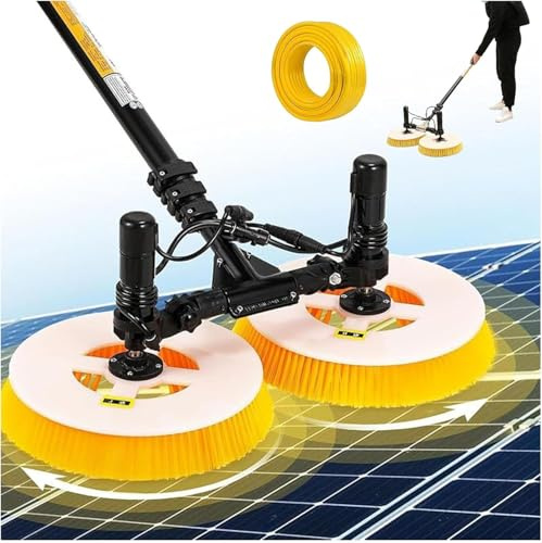 Waschbürste Mit Teleskopstiel Set | Reinigungsbürste Teleskop Set Rotierend | Teleskop Waschbürste Solar-Photovoltaik-Panel Reinigung | PV Anlage Reinigung Universale 3.5m