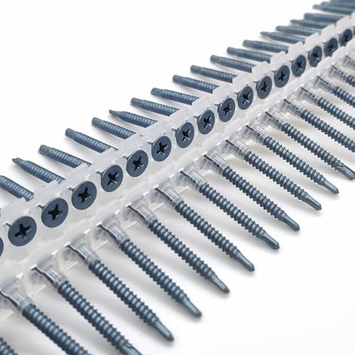 1.000 Magazinierte Schnellbauschrauben mit Bohrspitze 3,5 x 35 mm BLUEfast500