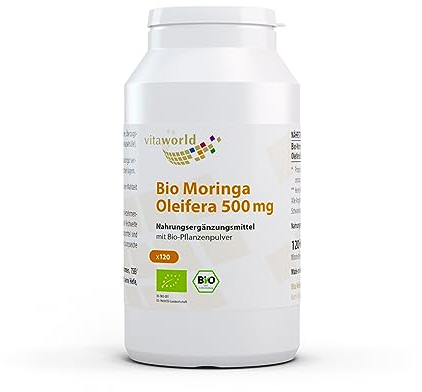 Vita World Bio Moringa Oleifera 500mg 120 Kapseln Apotheken Herstellung