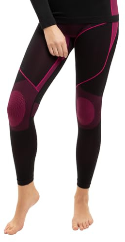 Gomati Damen Thermo Unterhose Seamless Funktionswäsche schnelltrocknend - Pink L/XL