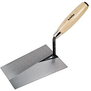 Cofan Paleta Forjada Modelo Norte | Varias Medidas de Longitud | para la Construcción | Mango de Madera