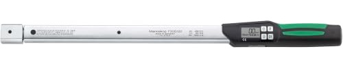 STAHLWILLE 730D/20 Elektromechanischer Drehmomentschlüssel 20-200 Nm | 14 x 18 mm Innenvierkant, präzise elektronische Messung kombiniert mit gewohnten, mechanischen „Klick“