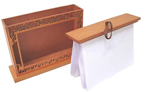 Desconocido Album Caja Marco Fotos PORTAFOTOS Madera Calada Marron para Fotos 10x15 CM