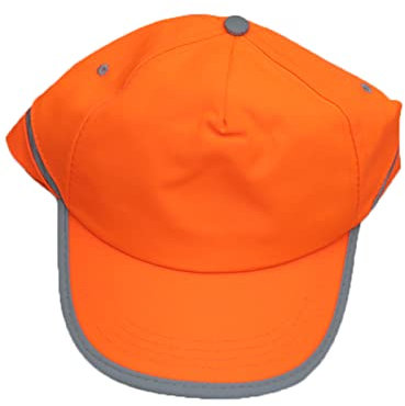 Fratelliditalia Cappello Berretto Cappellino Alta visibilita Lavoro Arancio rifrangente Visiera