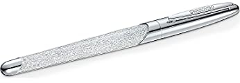 Swarovski Cryst Nova Tintenroller aus Kristalle, verchromt, Farbe: Silber, Größe: 14.5x1.7 cm, 5534320