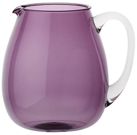 Thun Rose & Tulipani - Brocca Colorlife in acrilico colorato da 2,5 litri, elegante e resistente, colore Viola