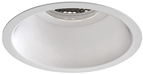 Astro Minima Slimline Round Fixed Fire-Rated IP65, Dimmable Badezimmer Downlight, IP65 Rated (Matt White) LED GU10, Designed in Britain – 1249034 – 3 Jahre Garantie