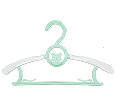 Generic Kinderbügel Einziehbarer und stapelbarer Baby-Kleiderbügel 10pcs (Farbe : Pink, Size : One Size)