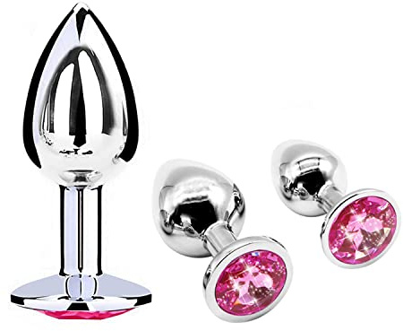 ABM2-3 Piezas De Kit De Entrenador De Acero Inoxidable De 3 Tamaños Producto (Rosa） ậḿậl Plṹg tậpṑn ậnậl ậnậlṧ bṹtt plậy plṹgṧ ậnậlplṹg ậnậleṧ bṹttplṹgṧ pṝinḉipiậnteṧ ḿetậl