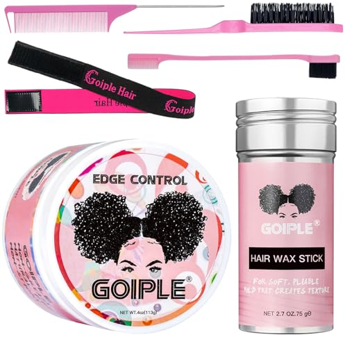 Edge Control Gel Cheveux Femme Forte Tenue Non Gras Gel Cheveux Afro Coiffant Edge Wax Sans Écaillage Cire Cheveux Afro Pour Cheveux Noirs Gels Coiffants Hair Wax Stick Hair Pour Femmes