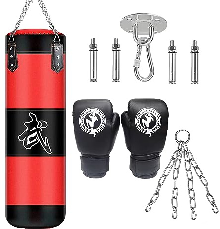 Sacco da Boxe Adulto Oxford Sacchi Pugilato: Marziali MMA Sacchi Pugilato Kick Boxing Muay Thai, (Nessun riempimento) (Sacco da Boxe B)