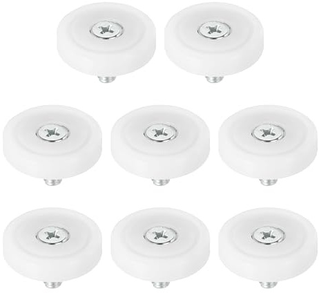 PATIKIL 29mm Schubladenrollen, 8er Pack Kunststoff-Schubladenrollen Ersatzräder mit Kugellager, Kleine Rolle