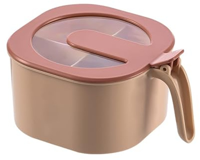 Gewürzbehälter mit Deckel 4 Fächer Kunststoff Küche Gewürzgläser 4-in-1 Gewürzbox Set Küchenutensilien Aufbewahrungsbehälter für Zucker, Salz, Pfeffer(Rosa)