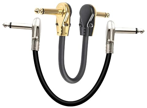 Toyvian 2st Gitarren-audiokabel Von Musikinstrumenten Anschlusszubehör Für Musikinstrumente Effektkabel Für Musikinstrumente Sopran-saxophon Pedalboard Bass 15c Metall Patchkabel